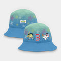 2026 Red Sox SpongeBob SquarePants Night Bucket Hat Boston Red Sox Merch Fan Gifts - Merchluma