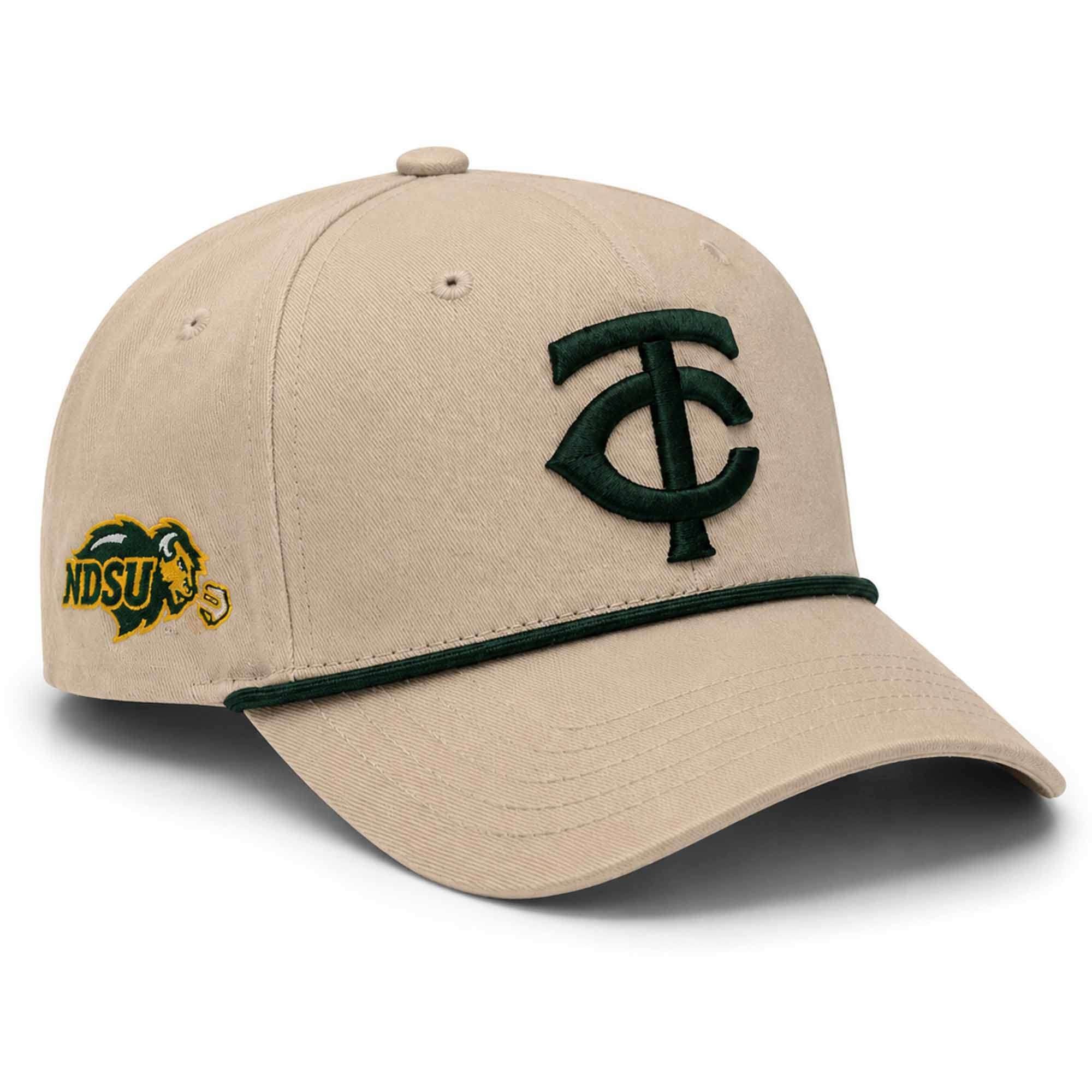 2026 Twins North Dakota State University NDSU Night Rope Hat Embroidered Minnesota Twins Merch - Merchluma