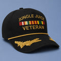 Jungle Juice Veteran Hat Black Embroidered Vietnam Veteran Gifts - Merchluma