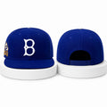 Jackie Robinson 42 Brooklyn Dodgers B Snapback Hat Royal Embroidered LA Dodgers Merch - Merchluma