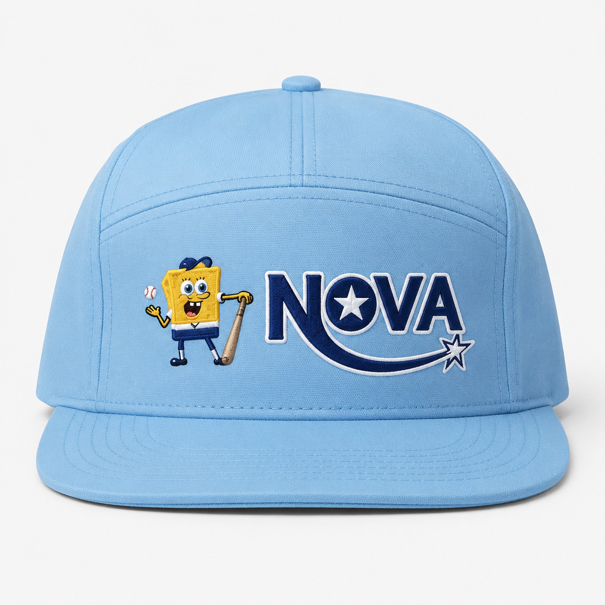 2026 TB Rays SpongeBob SquarePants Snapback Hat Embroidered Rays Merch Gifts For Son - Merchluma