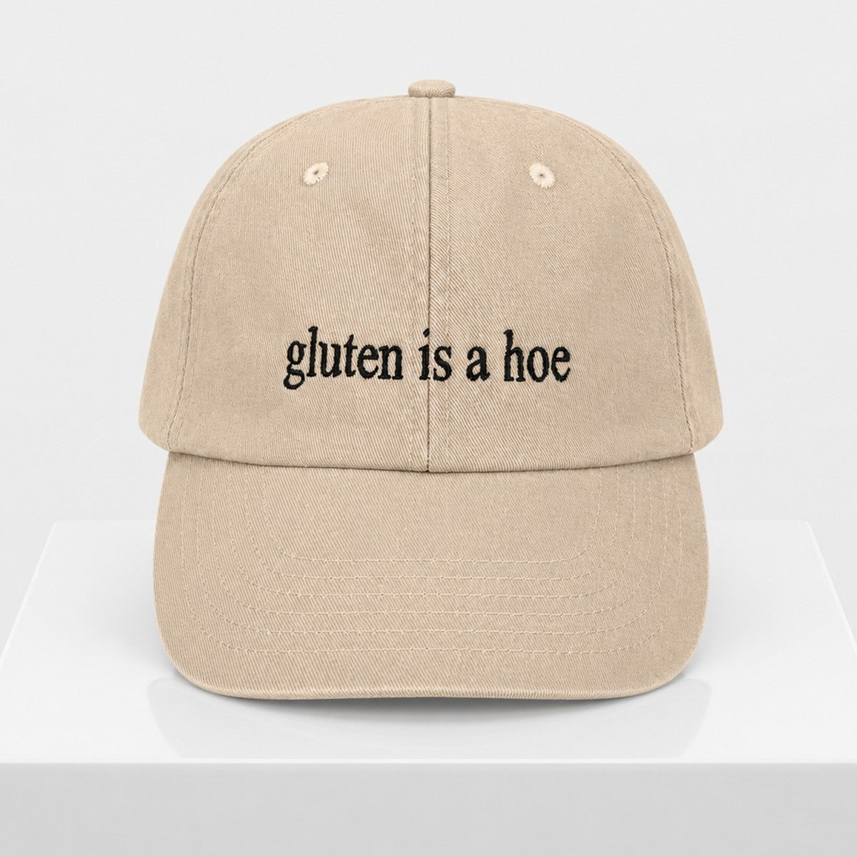 Gluten Is A Hoe 2026 Hat Embroidered Funny Cap Gift Ideas For Husband - Merchluma