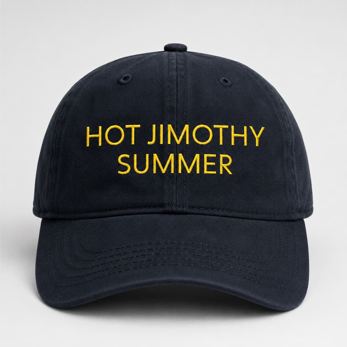 Hot Jimothy Summer Hat Black Embroidered Jimothy Raccoon Cap Summer Gifts For BFF - Merchluma
