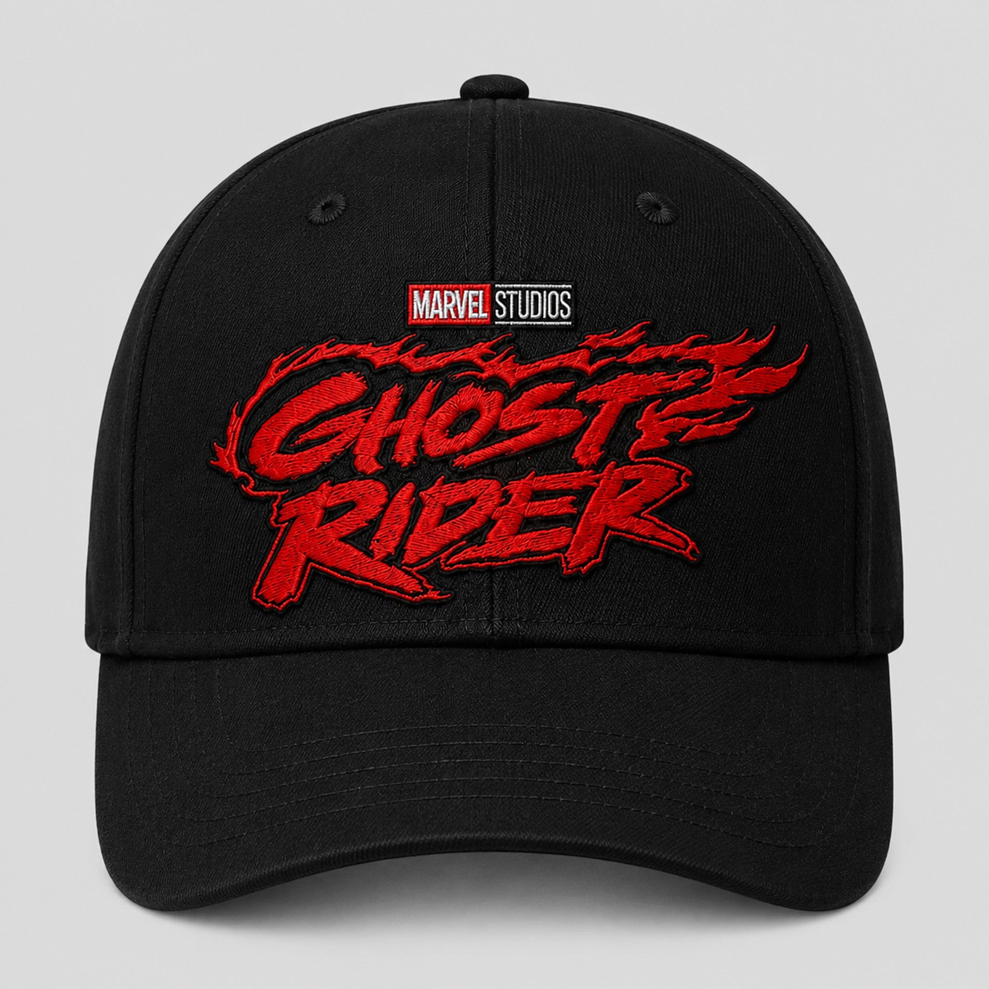 Marvel Ghost Rider Hat Black Embroidered Fan Merch Birthday Gift For Brother - Merchluma