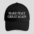 Make Italy Great Again Hat Black Embroidered Patriotic Cap Gifts For Italy Lovers - Merchluma