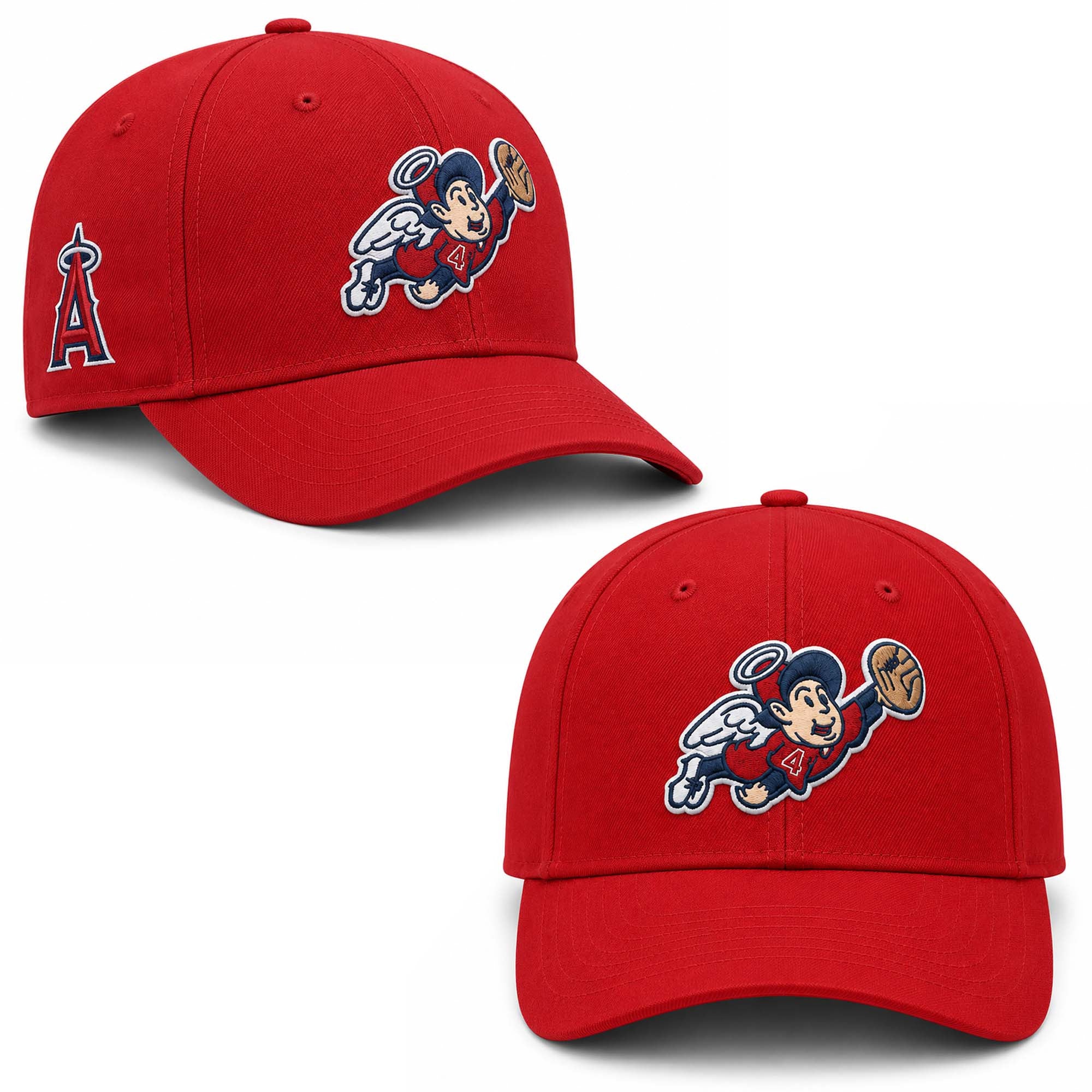 2026 Angels Rep The Halo Hat Embroidered Los Angeles Angels Merch Presents For Baseball Lovers - Merchluma