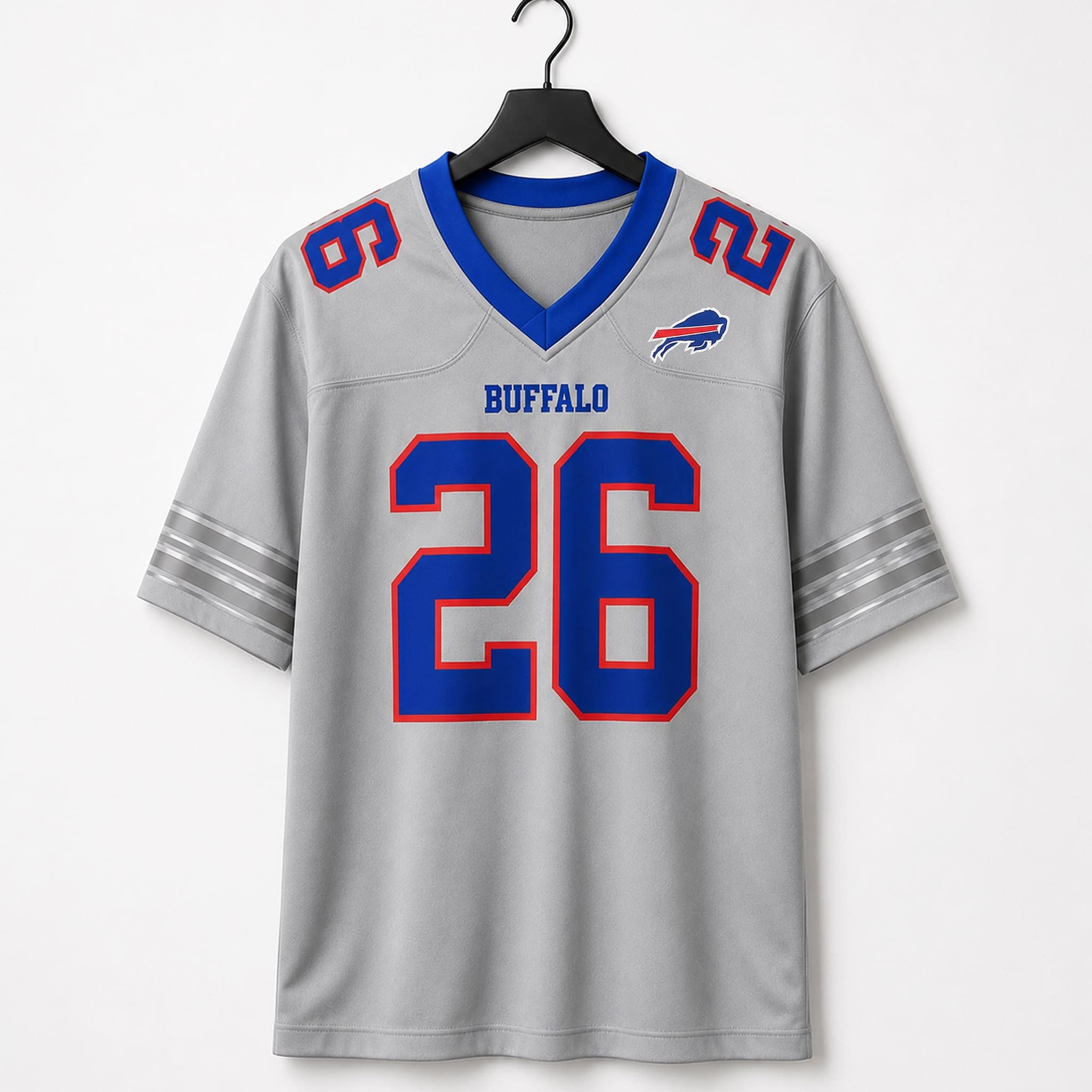 2026 Bills Gray Alternate Jersey Buffalo Bills Merch Presents For Football Lovers - Merchluma