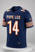 Pope Leo XIV Chicago Fan Football Jersey Chicago Bears Merch 2026 Catholic Gift Ideas - Merchluma