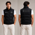 Merc Sleeveless Windproof Puffer Jacket Birthday Gift For Husband Car Lovers - Merchluma