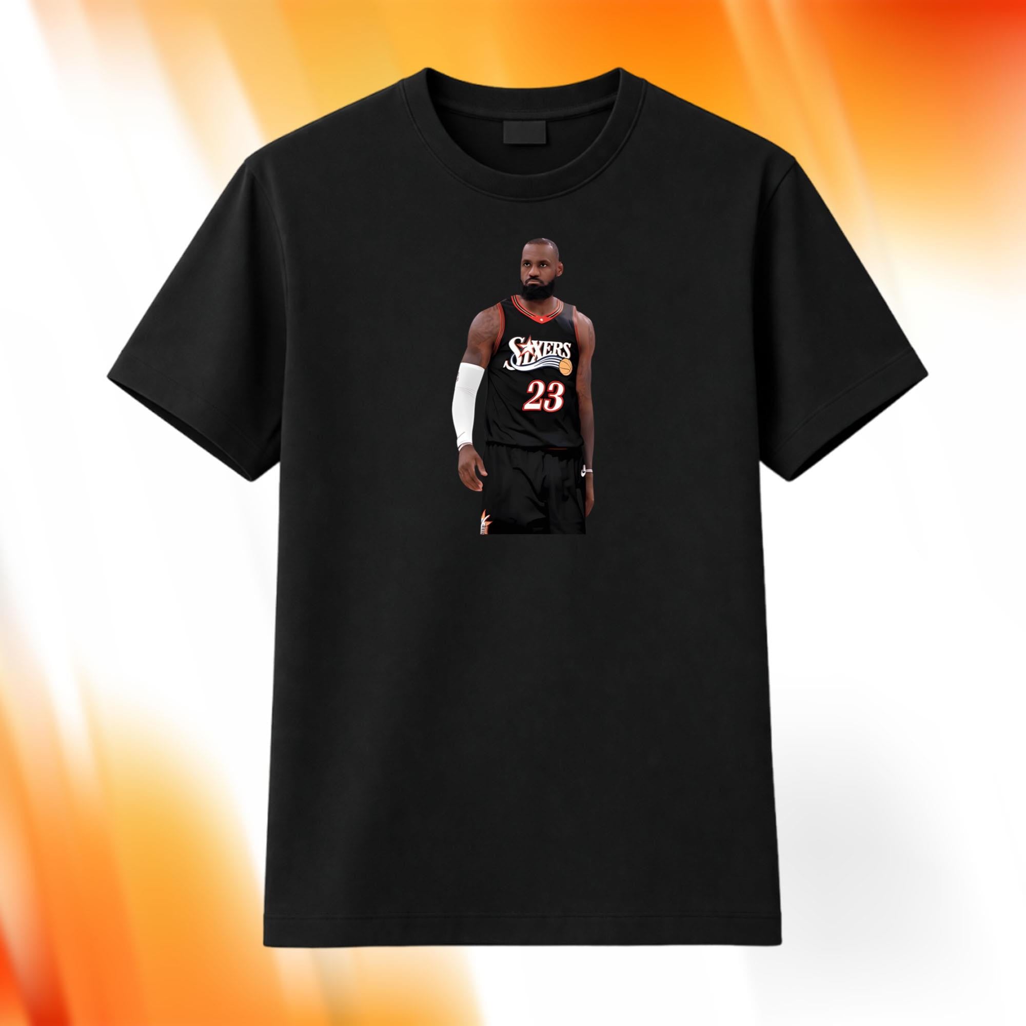 2026 LeBron James #23 Sixers Shirt Philadelphia 76ers Merch Basketball Fan Apparel - Merchluma