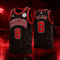Chicago Bulls Wilson 8 Original Basketball Jersey Chicago Bulls Merch Basketball Fan Gift Ideas - Merchluma