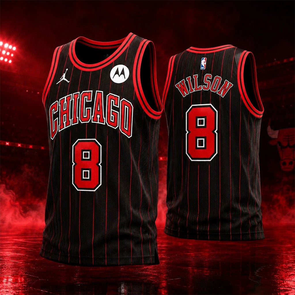 Chicago Bulls Wilson 8 Original Basketball Jersey Chicago Bulls Merch Basketball Fan Gift Ideas - Merchluma