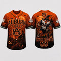 Auburn Tigers Haunted Night Halloween Baseball Jersey Tigers Merch Gifts For Football Fan - Merchluma