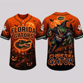 Florida Gators Haunted Night Halloween Baseball Jersey Florida Gators Merch Halloween Gifts - Merchluma