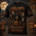 Aerosmith Halloween T-Shirt Dream On But Keep One Eye Open Shirt Aerosmith Merch Fan Gifts - Merchluma