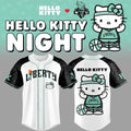 New York Liberty x Hello Kitty Baseball Jersey NY Liberty Merch Gift Ideas For Basketball Lovers - Merchluma