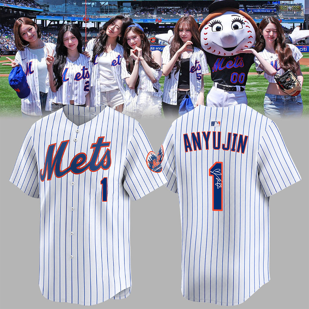 New York Mets x An Yujin #1 Baseball Jersey 2026 Mets Merch Best Gifts For Baseball Fans - Merchluma