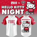 Portland Fire x Hello Kitty Baseball Jersey Portland Fire Merch Gifts For Basketball Fan - Merchluma