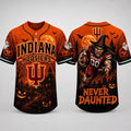 Indiana Hoosiers Haunted Night Halloween Baseball Jersey Indiana Hoosiers Merch Gift For Son - Merchluma