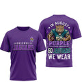 Jacksonville Jaguars In August We Wear Purple Overdose Awareness Shirt Jaguars Merch Fans Gift - Merchluma
