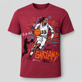 Darius Garland #10 Basketball Illustration T-Shirt Darius Garland Merch Gifts For Fans - Merchluma