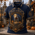 Beauty And The Beast Halloween Polo Shirt Enchanted Night Beauty And The Beast Merch Gifts - Merchluma