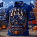 Buffalo Bills Halloween Polo Shirt Bills Mafia After Dark Polos Buffalo Bills Merch Fan Gifts - Merchluma