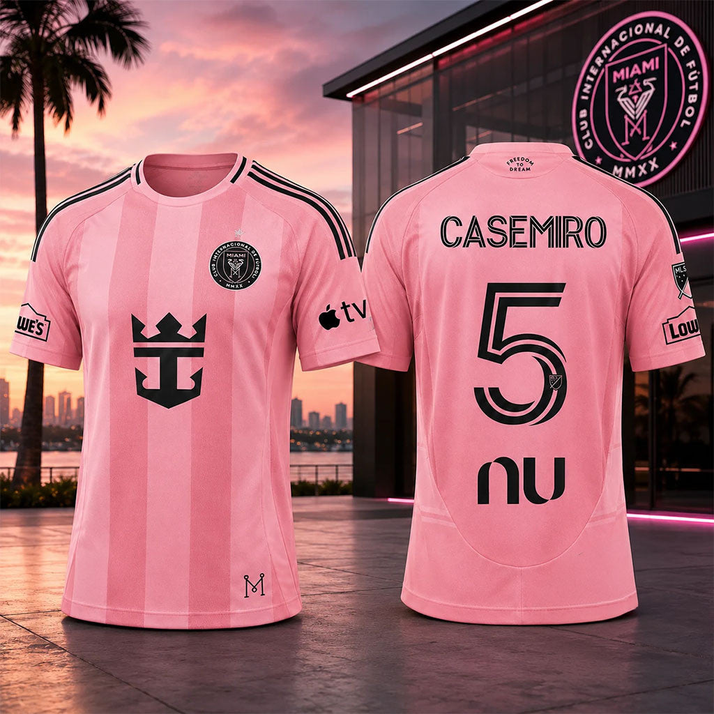 Club Internacional De Futbol Miami Casemiro #5 Soccer Jersey Gift Ideas For Him - Merchluma
