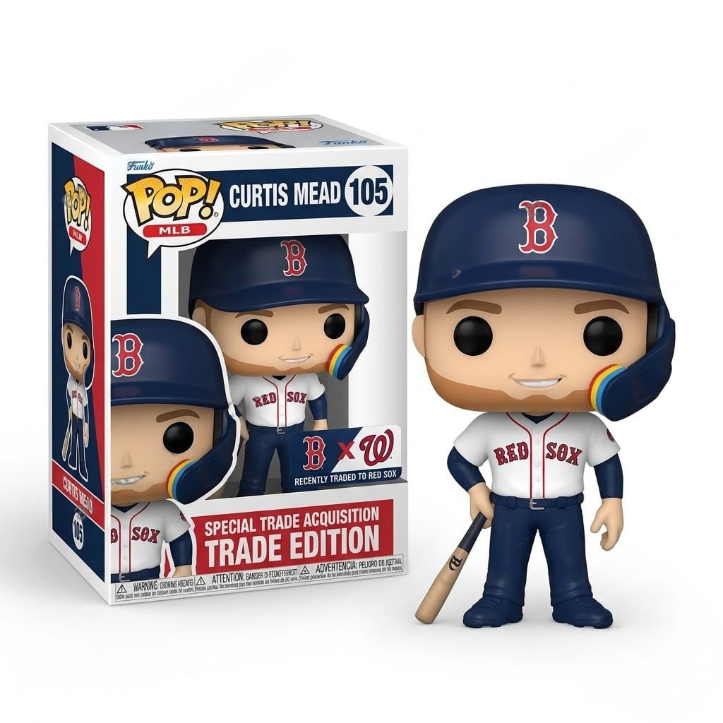 Curtis Mead Boston Red Sox Special Trade Funko Pop Boston Red Sox Merch Gifts For Fans - Merchluma
