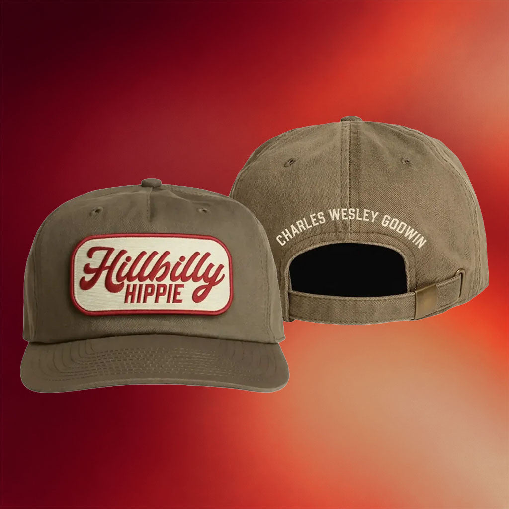 Charles Wesley Godwin Merch 2026 Hillbilly Hippie Hat Embroidered Gift For Fathers - Merchluma