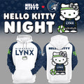 Minnesota Lynx x Hello Kitty Night Hoodie Minnesota Lynx Merch Best Gift For A Basketball Fan - Merchluma