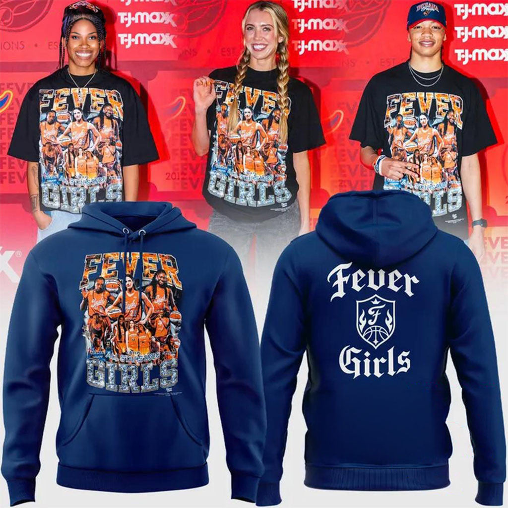 Indiana Fever Girls All Stars 2026 Blue Hoodie Indiana Fever Merch Basketball Lovers Gifts - Merchluma