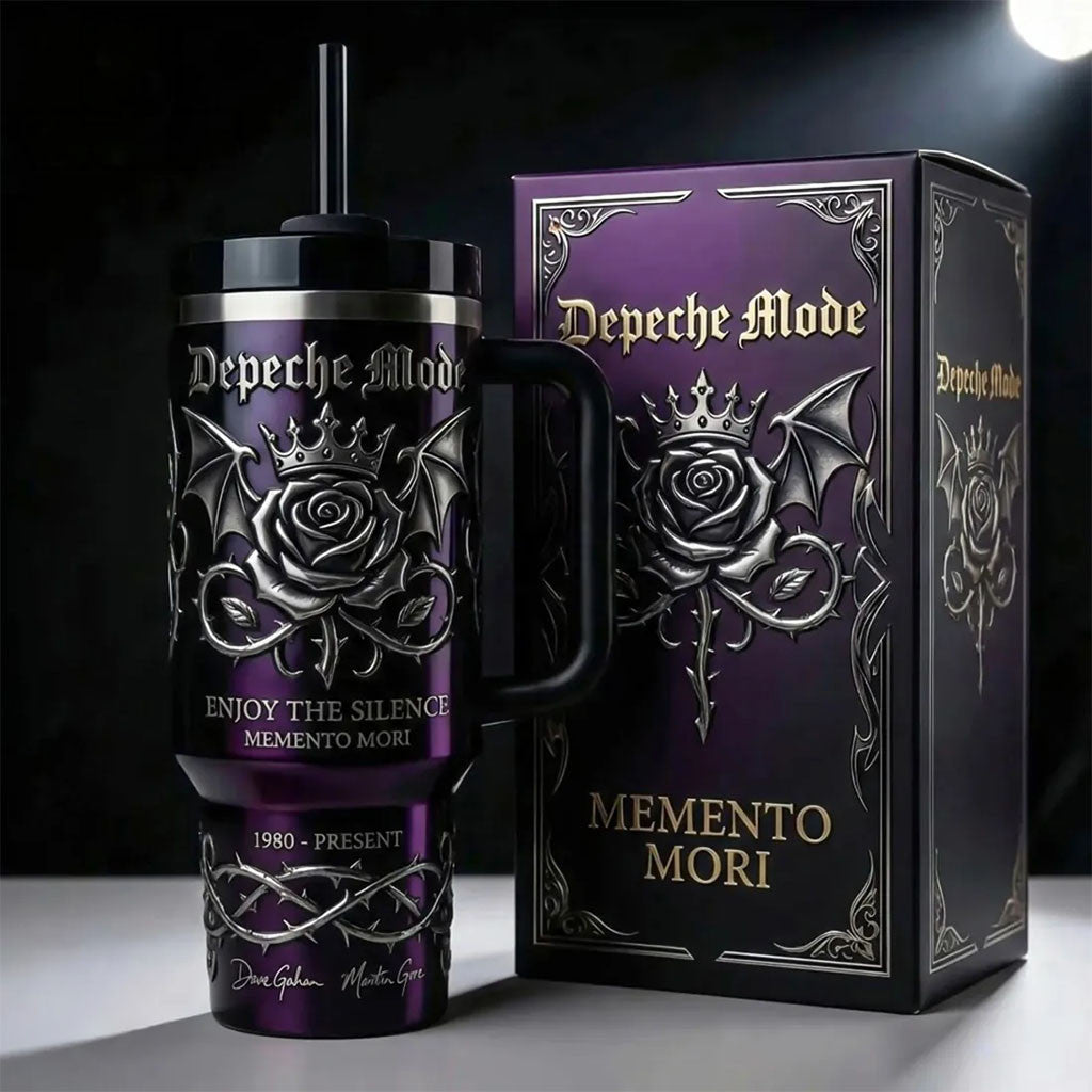 Depeche Mode Enjoy The Silence Purple Tumbler Depeche Mode Merch Gifts For Fans - Merchluma
