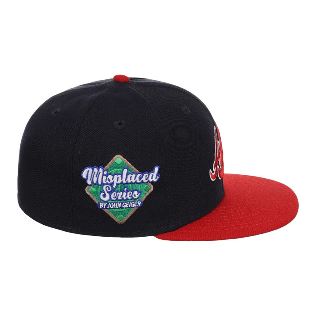 Lids Hat Drop John Geiger Misplaced Series Merch Atlanta Braves Snapback Hat Embroidered Gifts - Merchluma