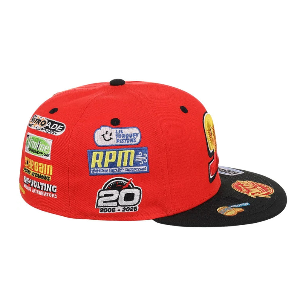 Lids Hat Drop The Cars 20th Anniversary Collection Merch McQueen Snapback Hat 95 Cap Best Gifts - Merchluma