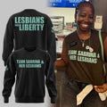New York Liberty Merch Team Sabrina And Her Lesbians Sweatshirt Lesbians For Liberty Crewneck - Merchluma
