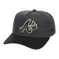 Lids Hat Drop Merch Atlanta Braves Graphite Balance Hat Embroidered Braves 150th Anniversary Hat - Merchluma