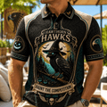 Hawthorn Hawks Merch Halloween 2026 Haunt The Competition Polo Shirt Best Halloween Gifts - Merchluma