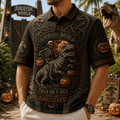 Jurassic World Halloween Merch Trick Or T-Rex Polo Shirt You'll Get Jurassicked Clothing Gifts - Merchluma
