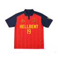 Spain La Roja Hellbent #19 Polo Shirt Spain Football World Cup 2026 Champion Merch Fan Gifts - Merchluma