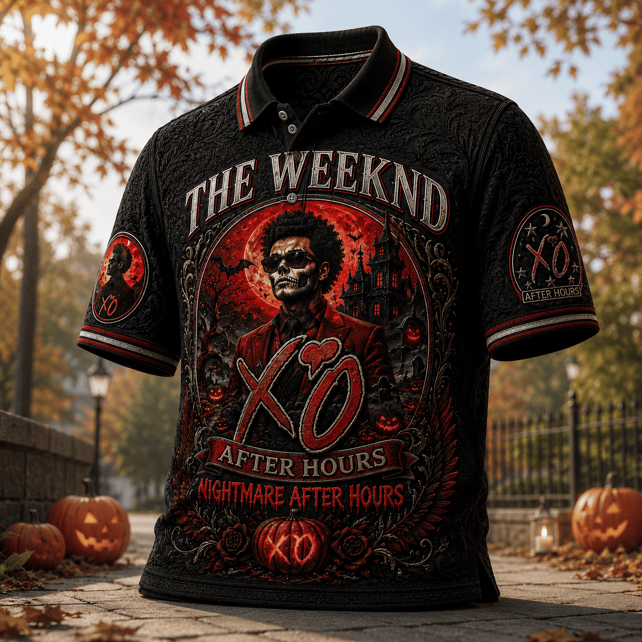 The Weeknd Halloween Merch 2026 Nightmare After Hours Polo Shirt Gifts Ideas For Fans - Merchluma