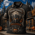 Transformers Halloween Merch More Than Meets The Eerie Polo Shirt Halloween Gifts For Men - Merchluma