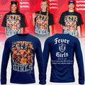Indiana Fever Girls All Stars 2026 Blue Long Sleeve Shirt Indiana Fever Merch Gifts For Her - Merchluma