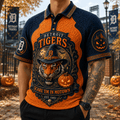 Detroit Tigers Merch Halloween 2026 Scare Em In Motown Polo Shirt Gift For Baseball Lovers - Merchluma