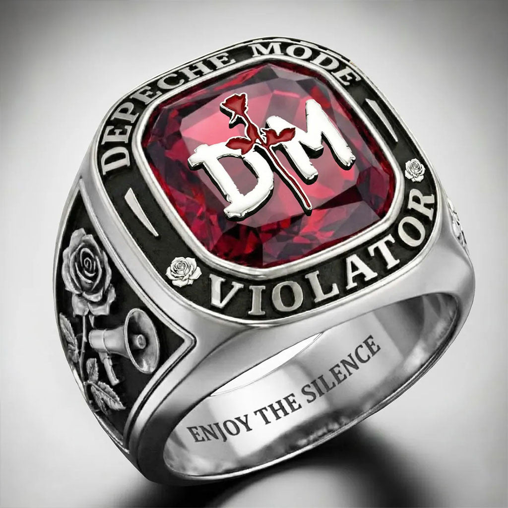 Depeche Mode Violator Ring Depeche Mode Merch Enjoy The Silence Ring Gifts For Band Fans - Merchluma