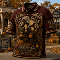 Gilmore Girls Stars Hollow Halloween Polo Shirt Coffee Costumes And Cobwebs Gilmore Girls Merch - Merchluma