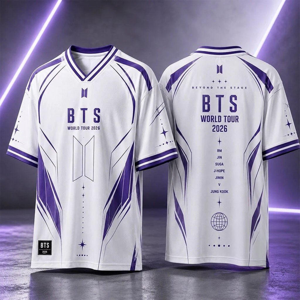 BTS Beyond The Stage World Tour 2026 Jersey BTS Merch Gifts For Kpop Fans - Merchluma