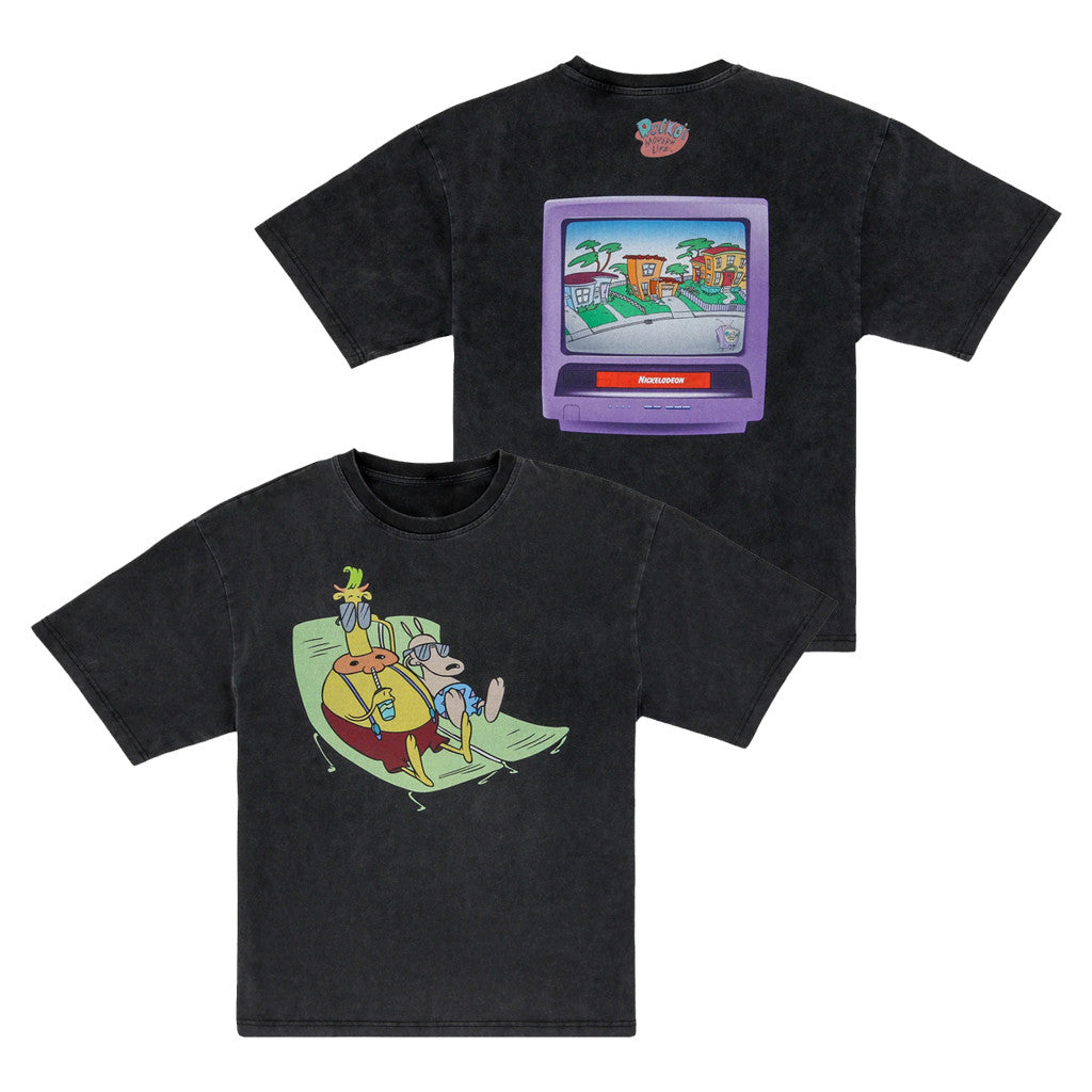 Lids Hat Drop Nickelodeon Orange VHS Tape Merch Rocko's Modern Life T-Shirt Gift For Brothers - Merchluma