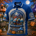 The Smurfs Merch Halloween 2026 Smurf Village Smurfoween Polo Shirt Gift Ideas Halloween - Merchluma