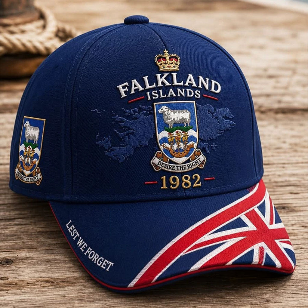 Falkland Islands 1982 Lest We Forget Commemorative Baseball Cap British Military Memorial Cap - Merchluma